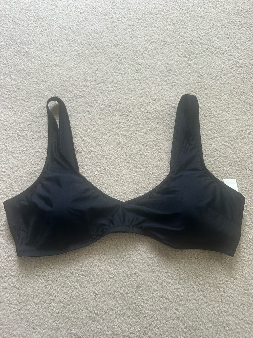 Aerie Black Scoop Bathing Suit Top